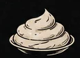 Illustrated fresh cream cheese